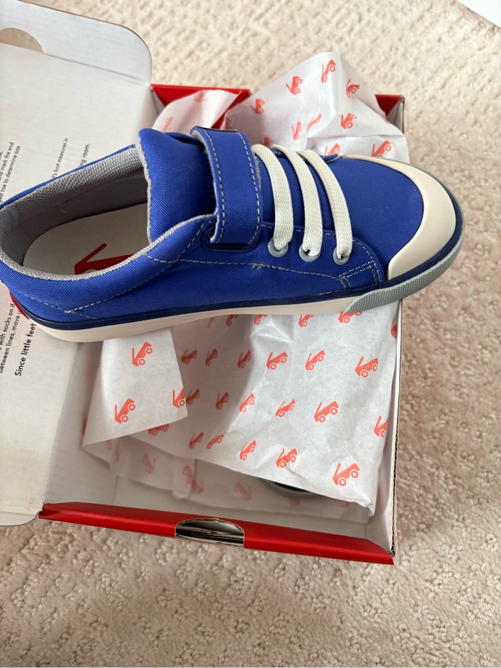 New in box See Kai Run Royal Blue Canvas Sneaker 13.5